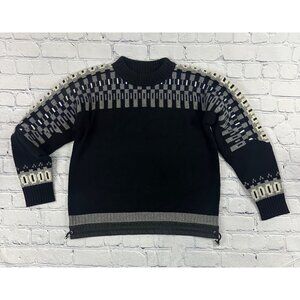 Sacai Wool Knit Pullover Crew Neck Sweater